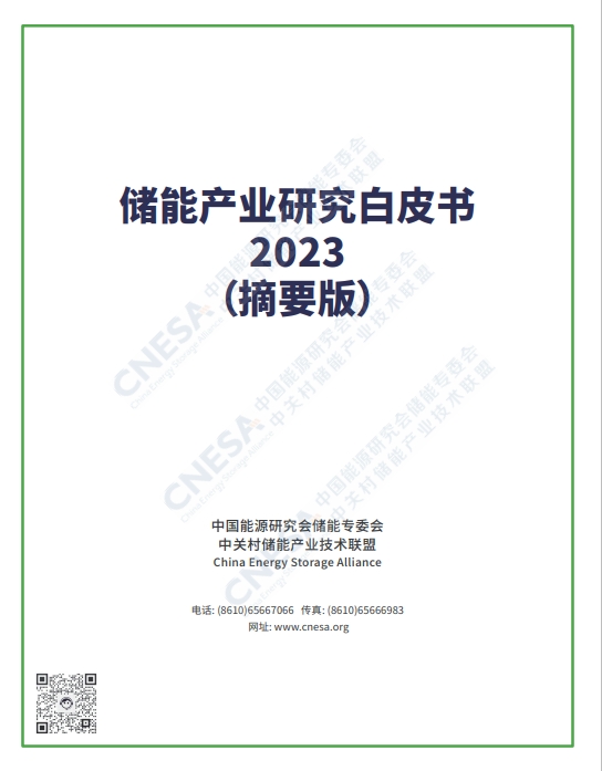 储能产业研究白皮书2023（摘要版）